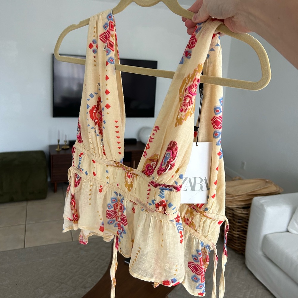 NWT Zara Tie Tank XS